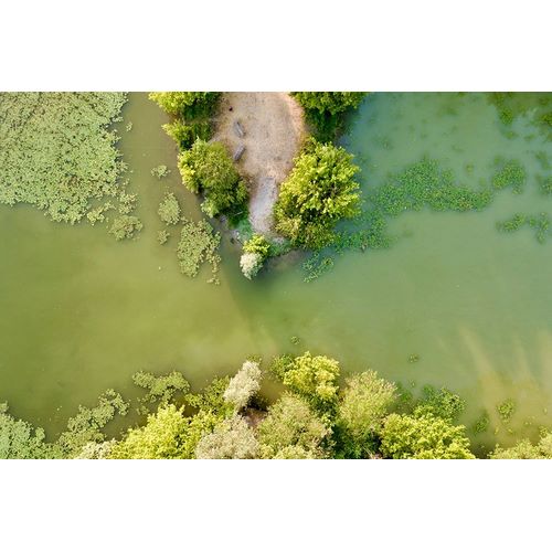 Italy-Mantua-Mantua Lake aerial view,